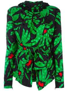 блузка с растительным принтом Balenciaga Vintage