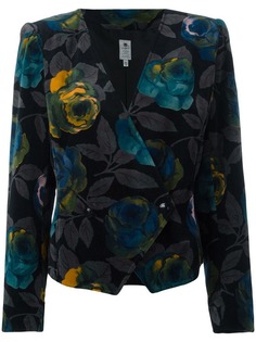 пиджак с цветочным принтом Emanuel Ungaro Vintage