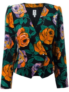 пиджак с цветочным принтом Emanuel Ungaro Vintage