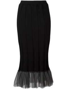 трикотажная юбка с тюлевым подолом Comme Des Garçons Vintage
