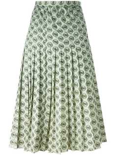 юбка с принтом Christian Dior Vintage