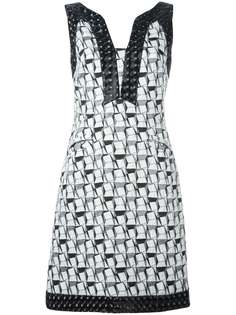 жаккардовое платье с геометрическим узором Chanel Vintage