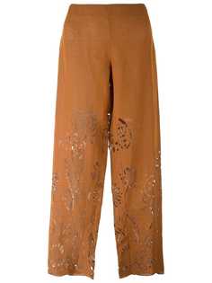 брюки с вырезными деталями Romeo Gigli Vintage