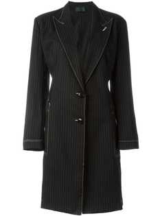 пальто в тонкую полоскку Jean Paul Gaultier Vintage