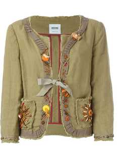 декорированный пиджак Moschino Vintage