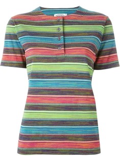 полосатая футболка с воротником-хенли Missoni Vintage