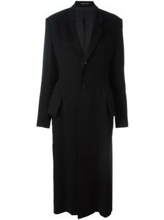 классическое однобортное пальто Yohji Yamamoto Vintage