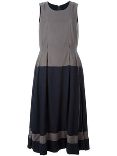 двухцветное плиссированное платье Comme Des Garçons Vintage