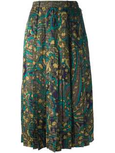 юбка в абстрактный цветок Jean Louis Scherrer Vintage