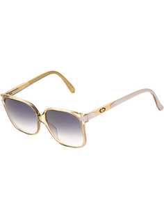 двухцветные солнцезащитные очки 70тых Christian Dior Vintage