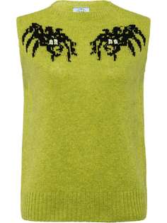 топ с пауками вязки интарсия Prada