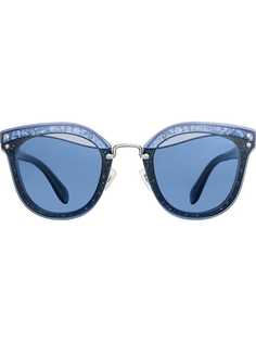 солнцезащитные очки 'Reveal' с блестками Miu Miu Eyewear