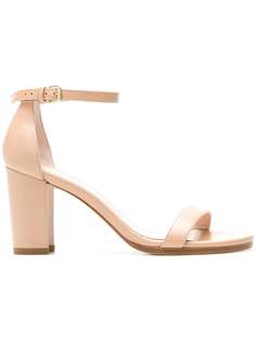 босоножки на наборном каблуке Stuart Weitzman
