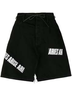 асимметричная джинсовая юбка с логотипом Aries