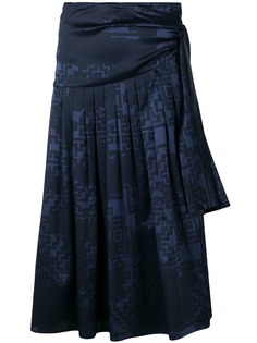 плиссированная юбка-саронг с принтом Nehera