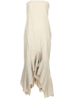 расклешенное платье-миди без лямок Kitx