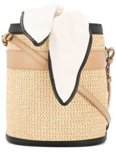 соломенная сумка модели "ведро" Eudon Choi