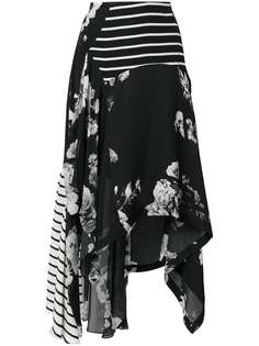 юбка с контрастной панелью Preen By Thornton Bregazzi