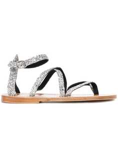 сандалии с ремешками с блестками Golden Goose Deluxe Brand