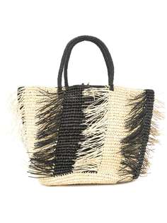 плетеная сумка-тоут с бахромой Sensi Studio