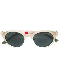солнцезащитные очки в круглой оправе с вырезными деталями Orlebar Brown