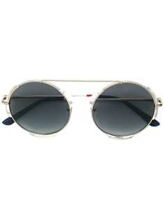 x Linda Farrow солнцезащитные очки в круглой оправе 'Orlebar' Orlebar Brown