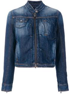 джинсовая куртка с выбеленным эффектом Emporio Armani