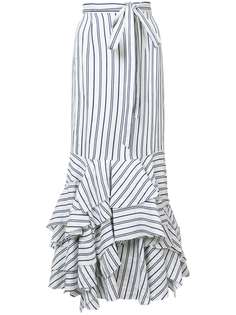 юбка в полоску с баской Milly