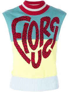 свитер без рукавов с логотипом Fiorucci