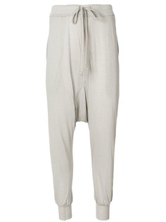 спортивные штаны с заниженным шаговым швом Rick Owens Lilies