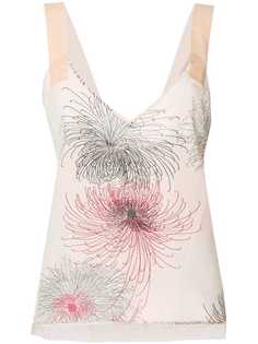 топ без рукавов с V-образным вырезом Nº21