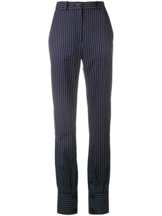 брюки строгого кроя в тонкую полоску JW Anderson