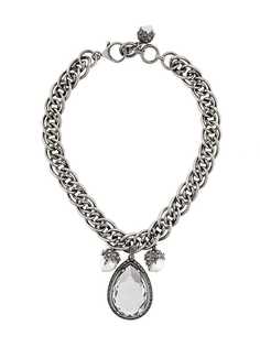 колье-цепочка с тремя подвесками Alexander McQueen