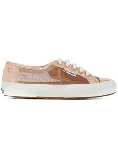 кеды с прозрачной вставкой Superga