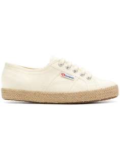 кеды с плетеной подошвой Superga