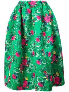 юбка миди с цветочным принтом Marni