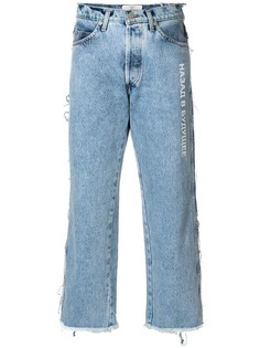 укороченные расклешенные джинсы Natasha Zinko