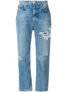джинсы-бойфренды с рваными деталями Rag & Bone