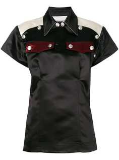 блузка с нагрудными карманами и декором из пуговиц Calvin Klein 205W39nyc