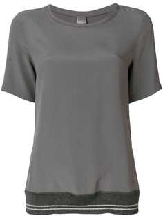 топ с контрастным трикотажным подолом Lorena Antoniazzi