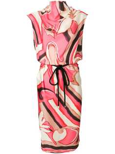 узорчатое платье с воротом-хомутом Marc Jacobs