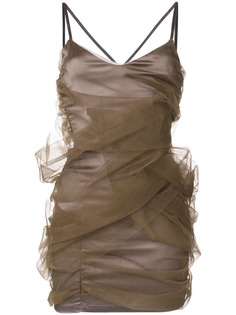 короткое платье из тюля с запахом Y / Project