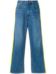 широкие укороченные джинсы Facetasm