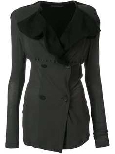 куртка с объемными лацканами Yohji Yamamoto