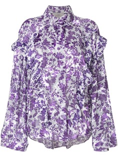 блузка 'Miranda' с узором в технике деворе Preen By Thornton Bregazzi