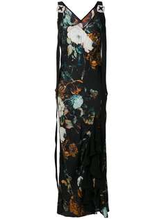 длинное платье с цветочным рисунком Antonio Marras