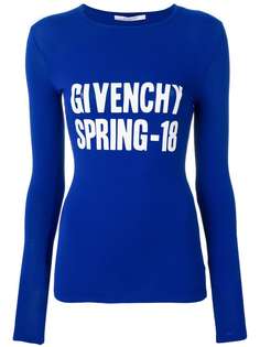 джемпер с принтом 'Spring-18' Givenchy