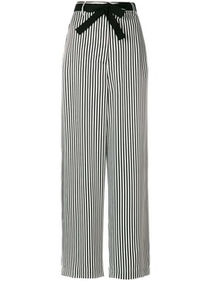 широкие полосатые брюки с завязками Hache