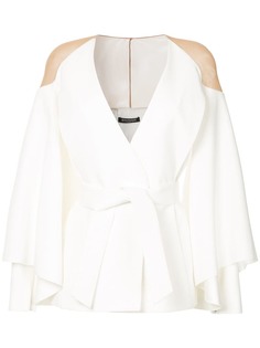 куртка с прозрачными плечами Balmain