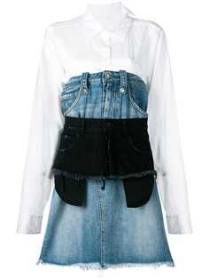 многослойное джинсовое платье Unravel Project